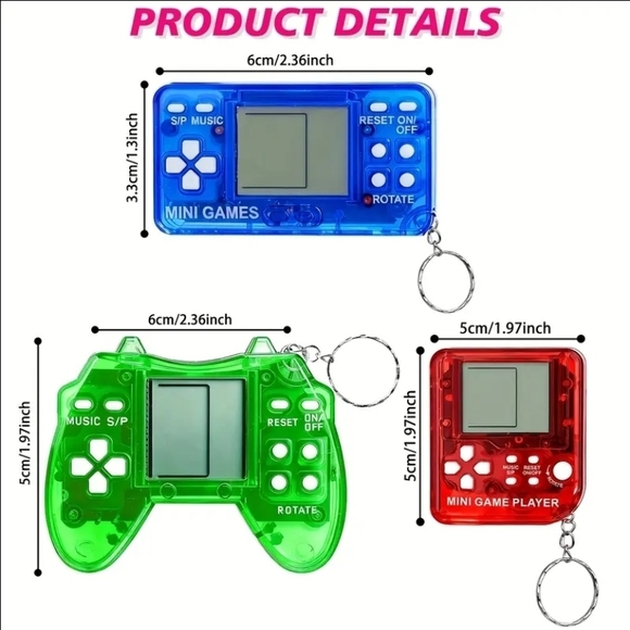 18pcs Handheld Game Keychains - Picture 6 of 6